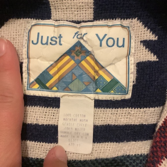 90s Tapestry Blanket Chore Coat Cardigan – Country Western | M - Picture 7 of 8